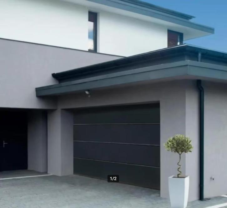 sectionale garagepoort automatisch  H. 200 cm B 240 cm, Doe-het-zelf en Bouw, Deuren en Vliegenramen, Gebruikt, Ophalen