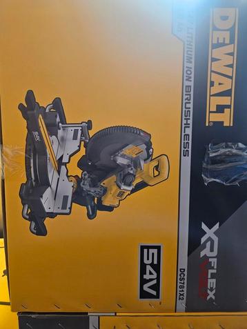 Scie a onglet dewalt 54v DCS781X2-QW, Enlèvement, Neuf