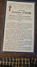 souvenir mortuaire josephine lejeune  décédée tellin en 1928, Ophalen of Verzenden