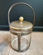 ANTIEK GESLEPEN GLAZEN POT, Ophalen of Verzenden