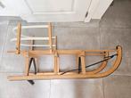 Houten slee met afneembare rugleuning, Ophalen, Rugleuning, Gebruikt, Hout