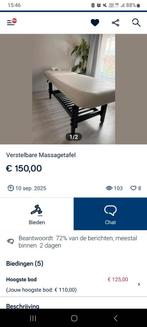WAARSCHUWING MASSAGETAFEL FEL BESCHADIGD, Ophalen of Verzenden, Zo goed als nieuw, Massagetafel