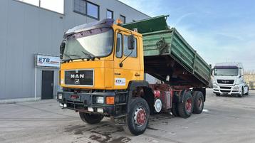 MAN 33.372 (6X6 / MANUAL PUMP / 6 CYLINDER / STEEL SUSP / BI, Autos, Camions, Euro 2, Achat, Entreprise, Boîte manuelle