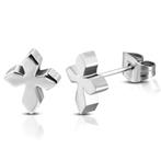 Kruisjes oorbellen in chirurgisch staal, Handtassen en Accessoires, Oorbellen, Overige materialen, Nieuw, Ophalen of Verzenden