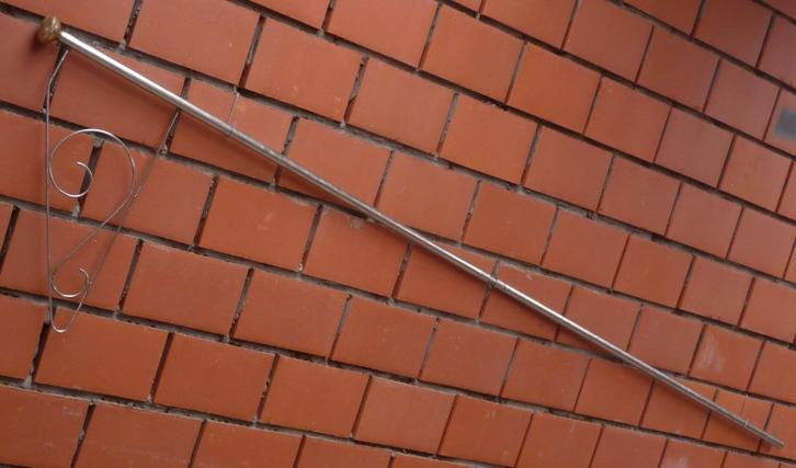 Vlaggenstandard vlaggenmast inox met sierstuk, Diversen, Overige Diversen, Gebruikt, Ophalen