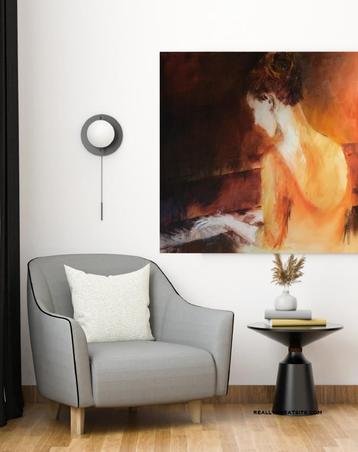 Schilderij ‘Hands piano’ - Olieverf op doek beschikbaar voor biedingen
