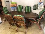 Table jardin, Tuin en Terras, Tuintafels, Ophalen of Verzenden, Zo goed als nieuw, Ovaal, Hout