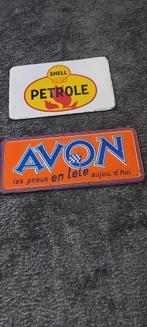 Plaque émaillée 50 sur 30 et 58 sur 24, Verzamelen, Ophalen, Gebruikt, Merk