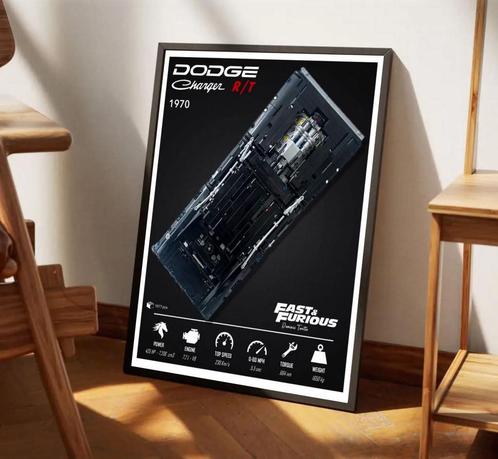 LEGO Technic Dom's Dodge Charger poster, Kinderen en Baby's, Speelgoed | Duplo en Lego, Zo goed als nieuw, Lego, Ophalen