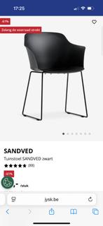 Tuinstoel SANDVED zwart 2 en kussens, Tuin en Terras, Ophalen, Gebruikt