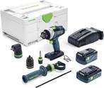 Festool tdc 18/4 5.2/4.0 i-set-sc draadloze boor-/schroevend, Ophalen, Nieuw, Accu