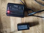 Canon CA-930 oplader + 2 Bp-925 batterijen, Ophalen of Verzenden, Zo goed als nieuw