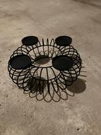 Metalen krans voor kaarsen bij advent of voor bloemen, Ophalen, Zo goed als nieuw