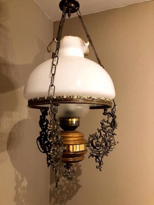 Landelijke antieke bronzen luster, Antiek en Kunst, Antiek | Verlichting, Ophalen