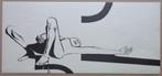 OCTAVE LANDUYT / FIGURATIE / ZW-W LITHO / 19x43cm / SIG, Antiek en Kunst, Ophalen of Verzenden