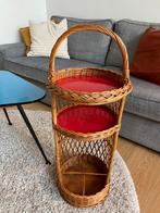 Vintage minibar van rotan en formica, Huis en Inrichting, Ophalen, Zo goed als nieuw