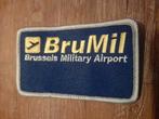 Nametag BruMil Brussels Military AIRPORT. 15Wing, Ophalen of Verzenden, Nieuw, Patch, Badge of Embleem
