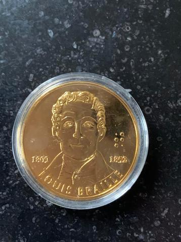 Louis Braille munt  beschikbaar voor biedingen