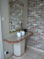 Commode in marmer met spiegel, Huis en Inrichting, Ophalen, Zo goed als nieuw