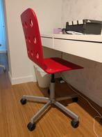VERLAAGD IN PRIJS Ikea bureaustoel (rood) op wieltjes, Ophalen, Zo goed als nieuw, Bureaustoel