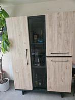 Barkast met glas, Huis en Inrichting, Kasten | Buffetkasten, Ophalen, Zo goed als nieuw, Glas
