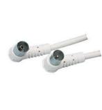 COAX Kabel met Haakse Pluggen Male - Female 300 cm, Ophalen of Verzenden, Gebruikt