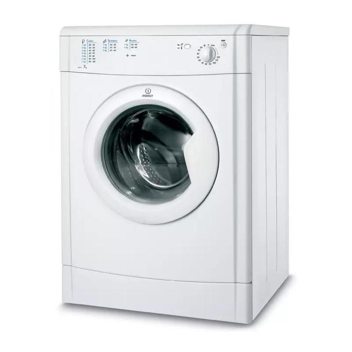 Droogkast Indecit 7 kg, Elektronische apparatuur, Droogkasten, Zo goed als nieuw, Luchtafvoer, Voorlader, 6 tot 8 kg, 85 tot 90 cm