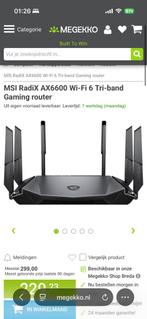 MSI RadiX AX6600 Wi-Fi 6 Tri-band Gaming router, Computers en Software, Ophalen of Verzenden, Zo goed als nieuw, Router