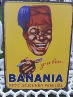Metalen reclamebord Banania, plaat, Verzamelen, Ophalen of Verzenden, Zo goed als nieuw, Reclamebord