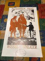 Vintage poster Het Wissel Theater: Patagonian Nights 1987, Deurposter of groter, Ophalen of Verzenden, Reclame, Rechthoekig Staand