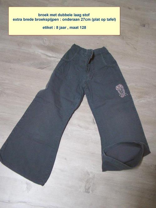 gevoerde broek maat 128 8j , extra brede broekspijpen meisje, Enfants & Bébés, Vêtements enfant | Taille 128, Fille, Pantalon