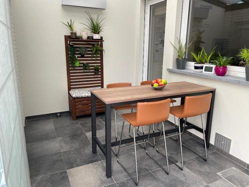 Bartafel, L160xB60xH89, Huis en Inrichting, Tafels | Eettafels, Zo goed als nieuw, 50 tot 100 cm, 150 tot 200 cm, Vier personen