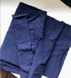 stof donkerblauwe inktblauwe fijne katoenjersey met lycra, Hobby en Vrije tijd, Stoffen en Lappen, Blauw, 120 cm of meer, Nieuw