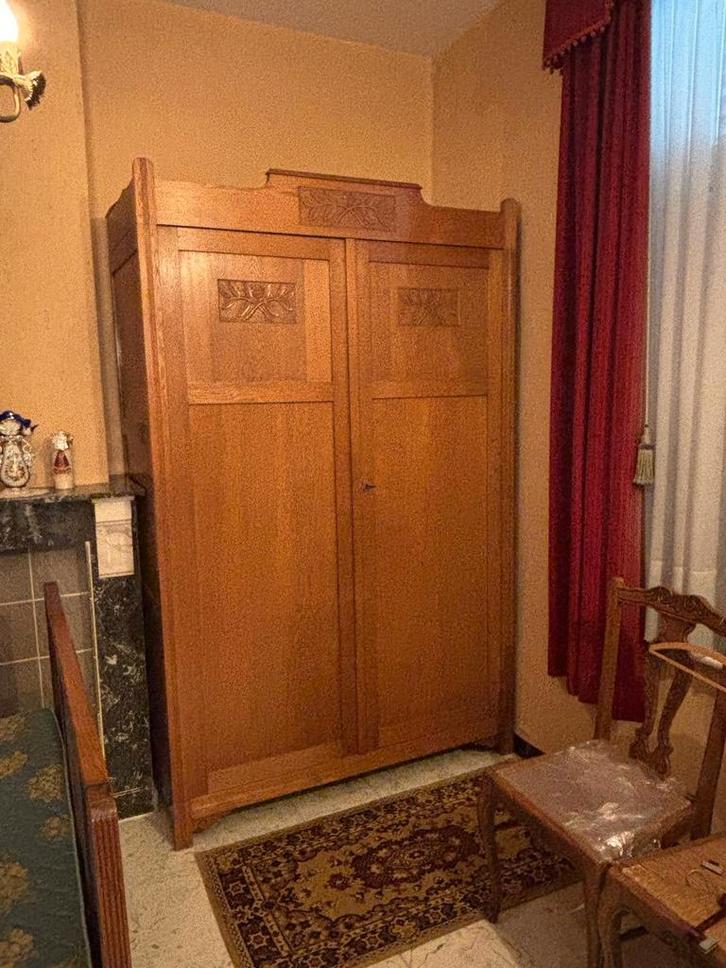 Antieke slaapkamer, perfecte staat , gesculpteerd , eiken, Huis en Inrichting, Slaapkamer | Complete slaapkamers, Zo goed als nieuw