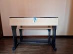 Lessenaar, blauw met wit., Huis en Inrichting, Ophalen, Gebruikt, Bureau