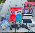 Switch OLED + Mario Kart 8 Deluxe + Nintendo Switch Online 1, Ophalen, Zo goed als nieuw, Switch OLED