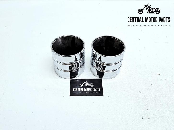 4 inch chromen eindkappen Jekill and Hyde, Motoren, Onderdelen | Harley-Davidson, Gebruikt, Ophalen of Verzenden