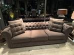 Zetel 3 zit + 1 zit met poef, Huis en Inrichting, Ophalen, Chesterfield