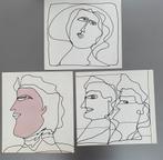 Jeanine Behaeghel - Lot van 3 tekeningen, Ophalen of Verzenden