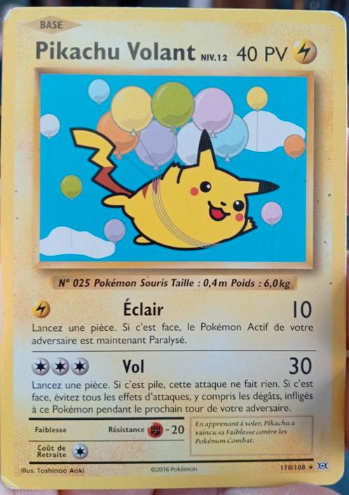 Carte pokémon d'occasion Pikachu Volant., Diversen, Overige Diversen, Ophalen of Verzenden