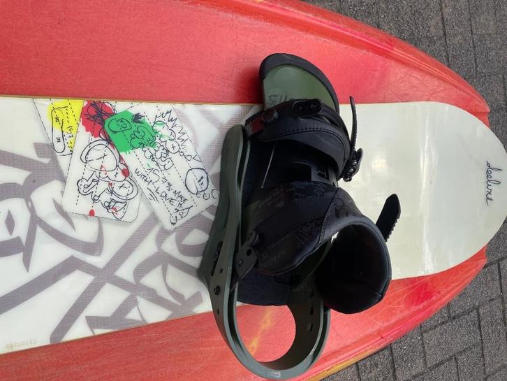 Snowboard complete set, Sport en Fitness, Snowboarden, Zo goed als nieuw, Board, Ophalen