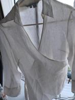 Gebroken wit linnen tuniek met overslag M46 ZARA, Kleding | Dames, Blouses en Tunieken, Zara, Verzenden, Zo goed als nieuw, Wit