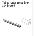 Tube inox neuf, Bricolage & Construction, Enlèvement, Neuf, Inox