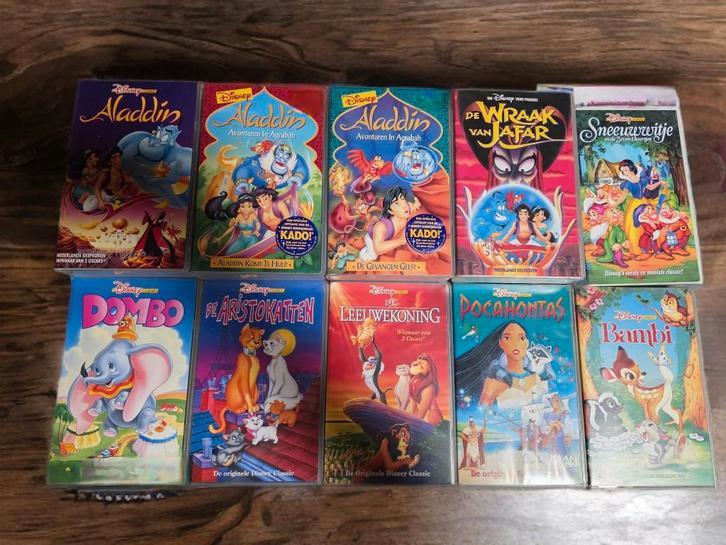 Vintage originele VHS-tapes Disney, Cd's en Dvd's, VHS | Kinderen en Jeugd, Zo goed als nieuw, Tekenfilms en Animatie, Tekenfilm