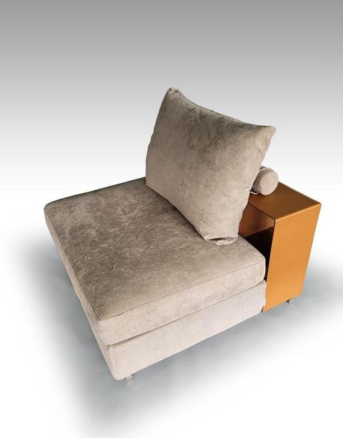 1 X Flexform Groundpiece 1-Zit Sofa, Huis en Inrichting, Zetels | Zetels, Zo goed als nieuw, Rechte bank, Leer, Stof, Ophalen of Verzenden