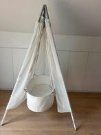Leander hangwieg + matras + witte klamboe, Kinderen en Baby's, Ophalen, Gebruikt, Wieg