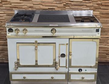 🔥Luxe Fornuis La Cornue Chateau 120 cm crème met messing beschikbaar voor biedingen
