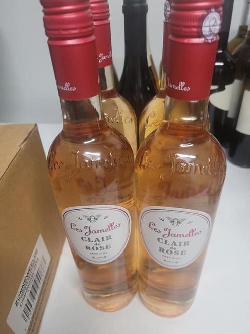 rose wijn IGP Pays d'OcCLAIR DE ROSE“Clair de Rose” 4 fl=20€, Collections, Vins, Neuf, Rosé, Pleine, Enlèvement