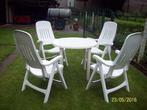 table ronde avec 4 chaises, en parfait état, Jardin & Terrasse, Ensembles de jardin, Enlèvement, Utilisé, Salons de jardin