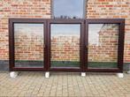 3 Prachtige Pvc Ramen Deceuninck, Doe-het-zelf en Bouw, Ophalen, Zo goed als nieuw, Glas